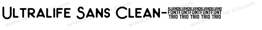 Ultralife Sans Clean字体转换